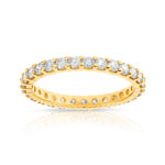Alliance or 750 jaune diamant