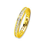 Alliance or 750 jaune diamant