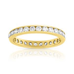 Alliance or 750 jaune diamant