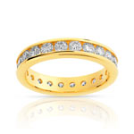 Alliance or 750 jaune diamant