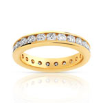 Alliance or 750 jaune diamant