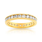 Alliance or 750 jaune diamant
