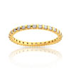 Alliance or 750 jaune diamant