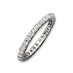 Alliance or 750 blanc diamant