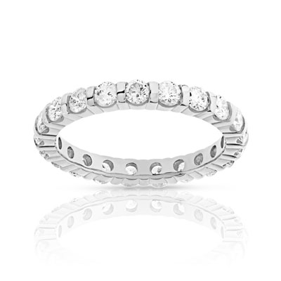 Alliance or 750 blanc diamant