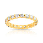 Alliance or 750 jaune diamant