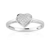 Bague or 750 blanc diamant
