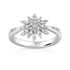 Bague or 750 blanc diamant