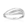 Bague or 750 blanc diamant