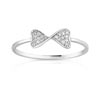 Bague or 750 blanc diamant