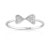 Bague or 750 blanc diamant