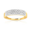 Bague or 750 2 tons diamant