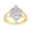Bague 2 ors 750 diamant