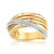 Bague 2 ors 750 diamant