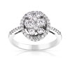 Bague or 750 blanc diamant