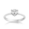 Bague or 750 blanc diamant