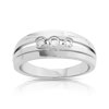 Bague Trilogy or 750 blanc diamant