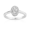Bague or 750 blanc diamant