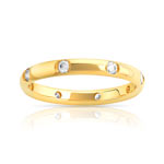 Alliance or 750 jaune diamant