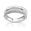 Bague or 750 blanc diamant