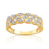 Bague or 750 2 tons diamant