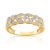 Bague or 750 2 tons diamant