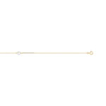 Bracelet or 375 jaune perle de culture de Chine zirconias