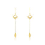 Boucles d&rsquo; oreilles or 375 jaune