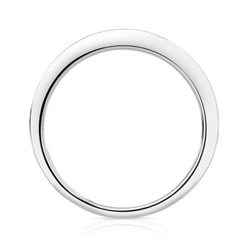 Bague or 375 blanc diamants