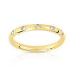 Alliance or 375 jaune diamant