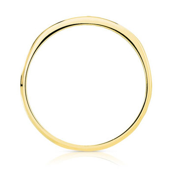Alliance or 375 jaune diamants 2 mm