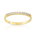 Alliance or 375 jaune diamant