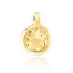 Pendentif or 375 jaune citrine