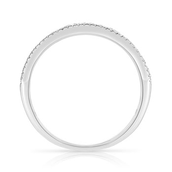 Bague or 375 blanc diamants
