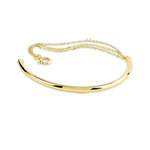 Bracelet semi rigide or 375 jaune