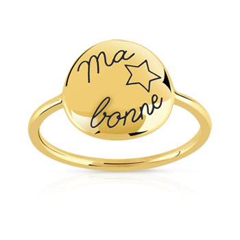 Bague or 375