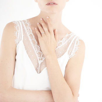 Alliance or 375 blanc diamant