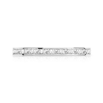 Alliance or 375 blanc diamant