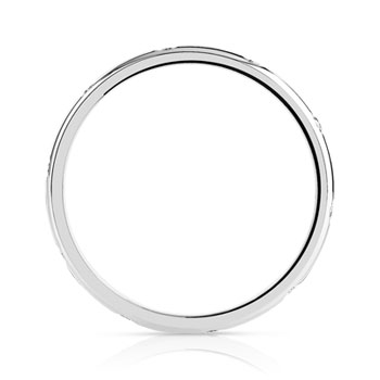 Bague or 375 blanc diamant
