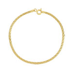 Bracelet or 375 jaune maille palmier