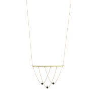 Collier or 375 jaune onyx