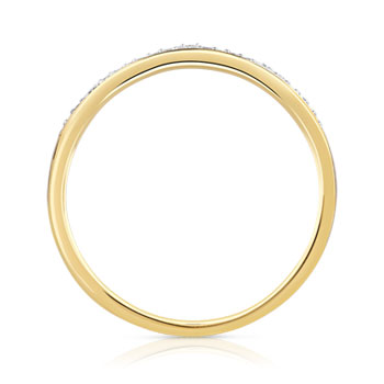 Bague or 375 2 tons diamants