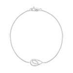 Bracelet or 375 blanc diamant