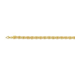 Bracelet or 375 jaune maille royale