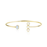 Bracelet or 375 jaune jade et nacre