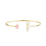 Bracelet or 375 jaune jade et nacre