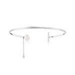 Bracelet or blanc 375 perle de culture de chine
