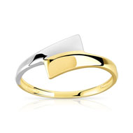 Bague or 375 2 tons. Ajouter aux bijoux préférés