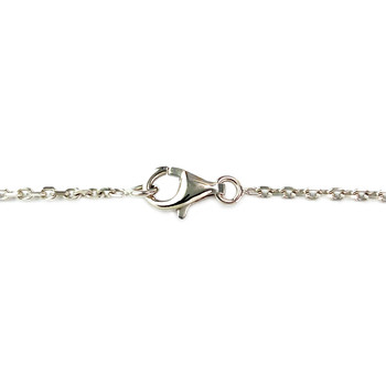 Collier or blanc diamants 42 cm