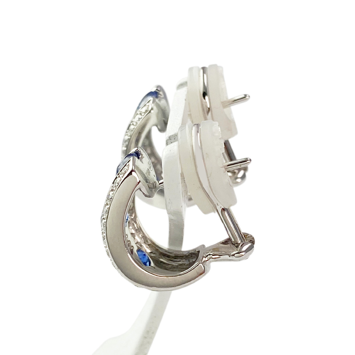 Bo or 750 blanc saphir diamant - vue 2